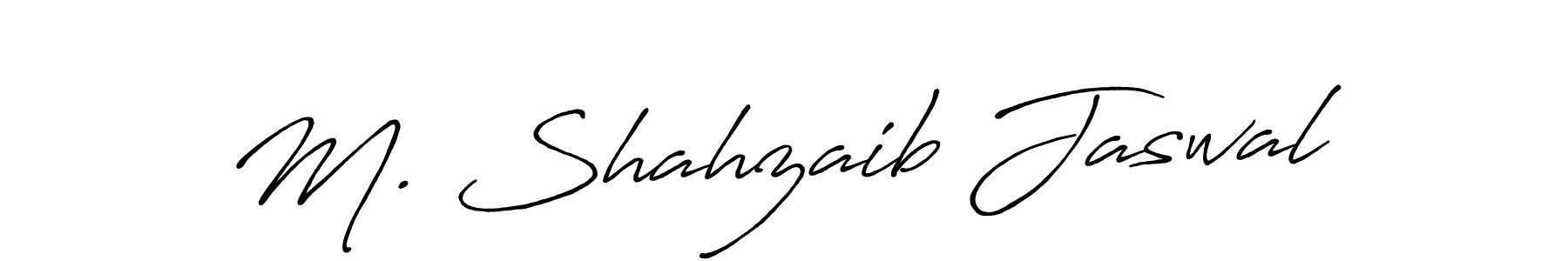 Design your own signature with our free online signature maker. With this signature software, you can create a handwritten (Antro_Vectra_Bolder) signature for name M. Shahzaib Jaswal. M. Shahzaib Jaswal signature style 7 images and pictures png