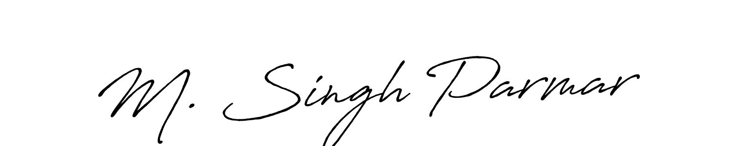 Also we have M. Singh Parmar name is the best signature style. Create professional handwritten signature collection using Antro_Vectra_Bolder autograph style. M. Singh Parmar signature style 7 images and pictures png