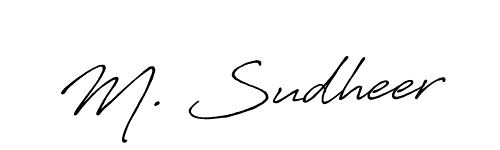 You can use this online signature creator to create a handwritten signature for the name M. Sudheer. This is the best online autograph maker. M. Sudheer signature style 7 images and pictures png