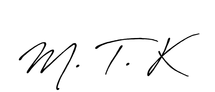 How to make M. T. K signature? Antro_Vectra_Bolder is a professional autograph style. Create handwritten signature for M. T. K name. M. T. K signature style 7 images and pictures png