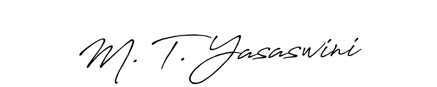 It looks lik you need a new signature style for name M. T. Yasaswini. Design unique handwritten (Antro_Vectra_Bolder) signature with our free signature maker in just a few clicks. M. T. Yasaswini signature style 7 images and pictures png