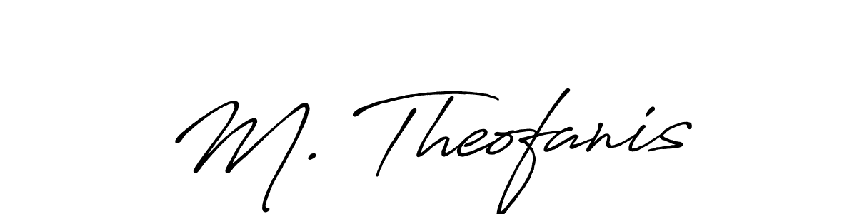 if you are searching for the best signature style for your name M. Theofanis. so please give up your signature search. here we have designed multiple signature styles  using Antro_Vectra_Bolder. M. Theofanis signature style 7 images and pictures png