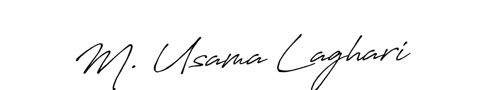 Create a beautiful signature design for name M. Usama Laghari. With this signature (Antro_Vectra_Bolder) fonts, you can make a handwritten signature for free. M. Usama Laghari signature style 7 images and pictures png