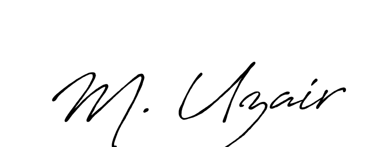 How to Draw M. Uzair signature style? Antro_Vectra_Bolder is a latest design signature styles for name M. Uzair. M. Uzair signature style 7 images and pictures png