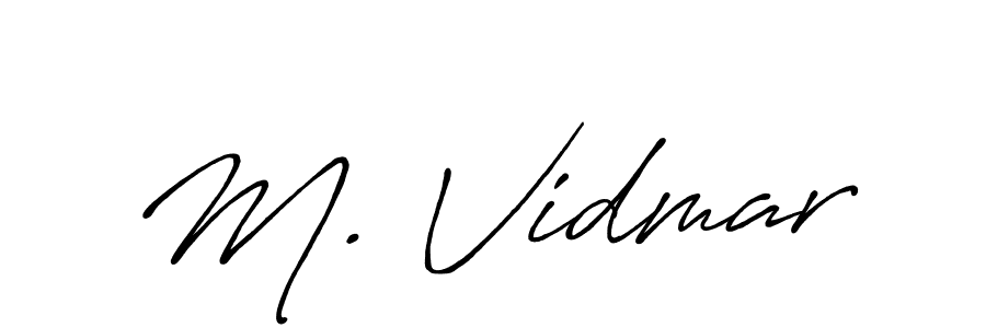 The best way (Antro_Vectra_Bolder) to make a short signature is to pick only two or three words in your name. The name M. Vidmar include a total of six letters. For converting this name. M. Vidmar signature style 7 images and pictures png