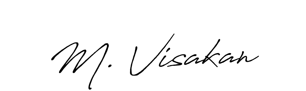 Make a beautiful signature design for name M. Visakan. Use this online signature maker to create a handwritten signature for free. M. Visakan signature style 7 images and pictures png