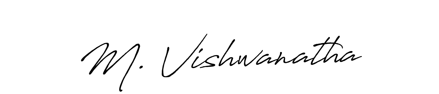 Create a beautiful signature design for name M. Vishwanatha. With this signature (Antro_Vectra_Bolder) fonts, you can make a handwritten signature for free. M. Vishwanatha signature style 7 images and pictures png