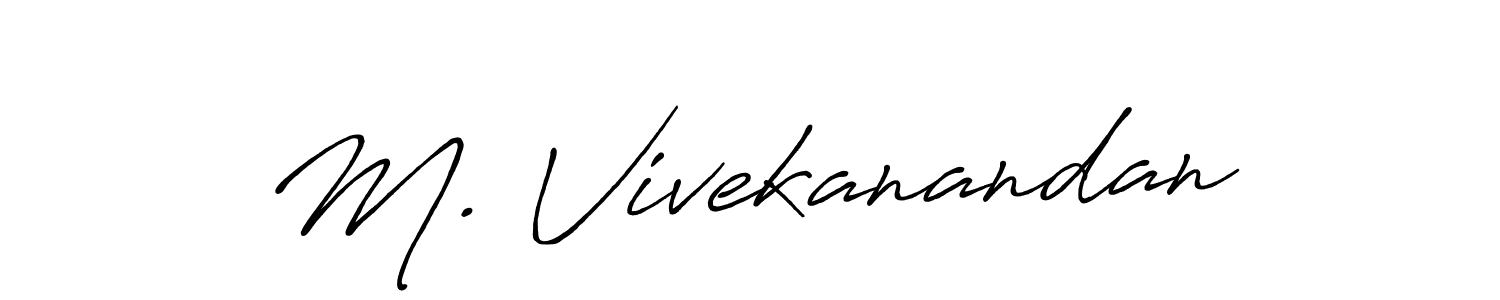 It looks lik you need a new signature style for name M. Vivekanandan. Design unique handwritten (Antro_Vectra_Bolder) signature with our free signature maker in just a few clicks. M. Vivekanandan signature style 7 images and pictures png