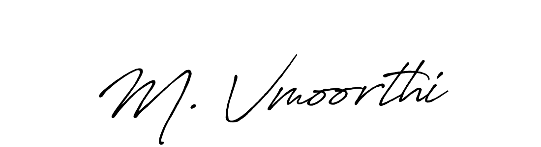 Antro_Vectra_Bolder is a professional signature style that is perfect for those who want to add a touch of class to their signature. It is also a great choice for those who want to make their signature more unique. Get M. Vmoorthi name to fancy signature for free. M. Vmoorthi signature style 7 images and pictures png