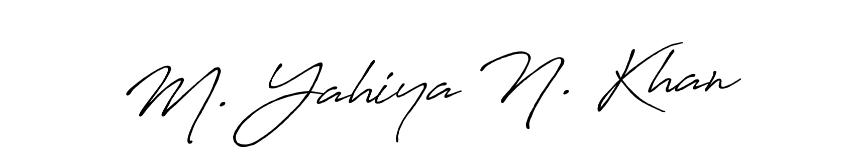 This is the best signature style for the M. Yahiya N. Khan name. Also you like these signature font (Antro_Vectra_Bolder). Mix name signature. M. Yahiya N. Khan signature style 7 images and pictures png