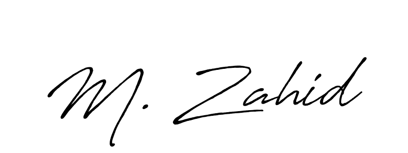 Make a beautiful signature design for name M. Zahid. With this signature (Antro_Vectra_Bolder) style, you can create a handwritten signature for free. M. Zahid signature style 7 images and pictures png