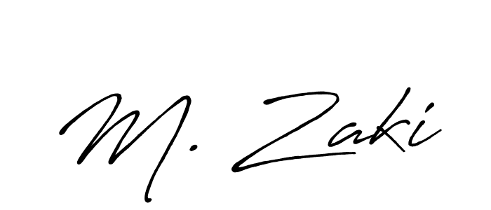 Design your own signature with our free online signature maker. With this signature software, you can create a handwritten (Antro_Vectra_Bolder) signature for name M. Zaki. M. Zaki signature style 7 images and pictures png