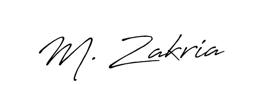 if you are searching for the best signature style for your name M. Zakria. so please give up your signature search. here we have designed multiple signature styles  using Antro_Vectra_Bolder. M. Zakria signature style 7 images and pictures png