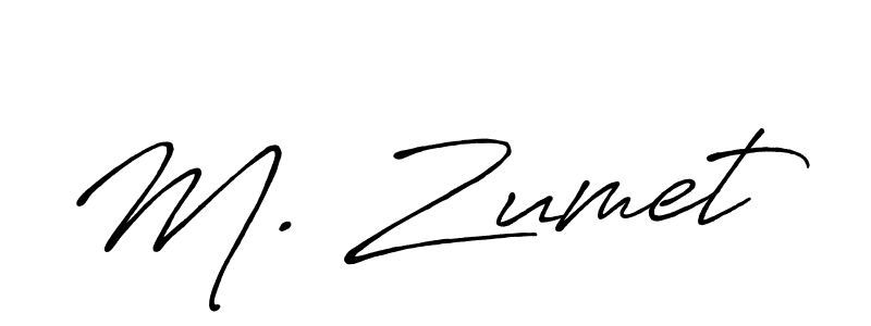 Also You can easily find your signature by using the search form. We will create M. Zumet name handwritten signature images for you free of cost using Antro_Vectra_Bolder sign style. M. Zumet signature style 7 images and pictures png