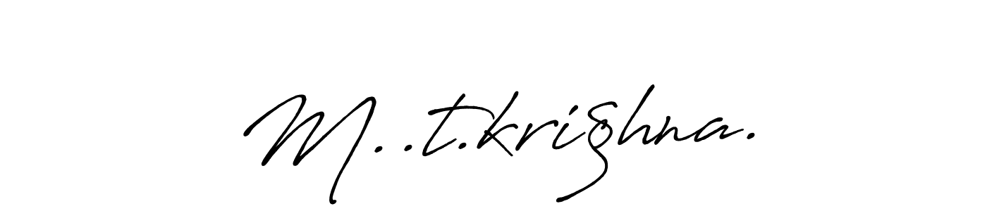 M..t.kri§hna. stylish signature style. Best Handwritten Sign (Antro_Vectra_Bolder) for my name. Handwritten Signature Collection Ideas for my name M..t.kri§hna.. M..t.kri§hna. signature style 7 images and pictures png