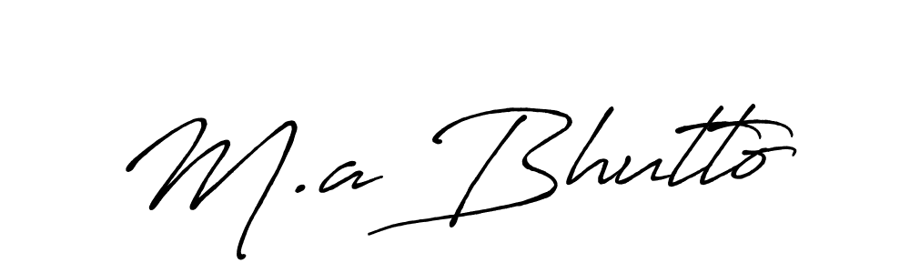 Make a beautiful signature design for name M.a Bhutto. Use this online signature maker to create a handwritten signature for free. M.a Bhutto signature style 7 images and pictures png