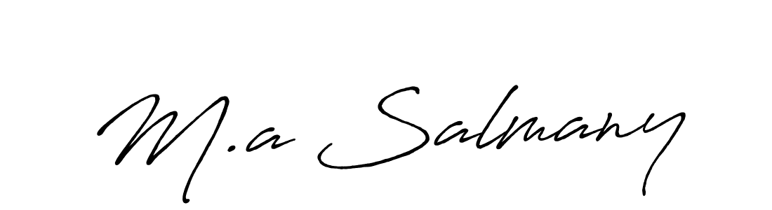 Make a beautiful signature design for name M.a Salmany. Use this online signature maker to create a handwritten signature for free. M.a Salmany signature style 7 images and pictures png