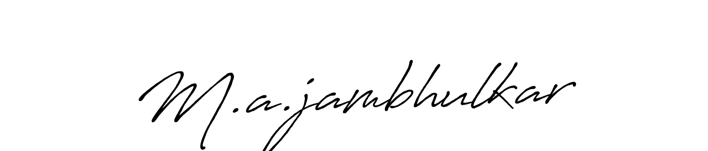 This is the best signature style for the M.a.jambhulkar name. Also you like these signature font (Antro_Vectra_Bolder). Mix name signature. M.a.jambhulkar signature style 7 images and pictures png