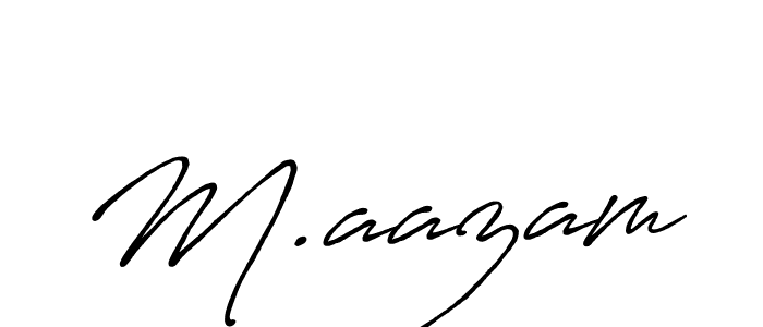 Make a beautiful signature design for name M.aazam. Use this online signature maker to create a handwritten signature for free. M.aazam signature style 7 images and pictures png