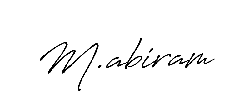 Antro_Vectra_Bolder is a professional signature style that is perfect for those who want to add a touch of class to their signature. It is also a great choice for those who want to make their signature more unique. Get M.abiram name to fancy signature for free. M.abiram signature style 7 images and pictures png