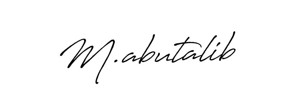 Make a beautiful signature design for name M.abutalib. Use this online signature maker to create a handwritten signature for free. M.abutalib signature style 7 images and pictures png