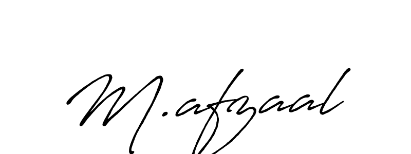 Create a beautiful signature design for name M.afzaal. With this signature (Antro_Vectra_Bolder) fonts, you can make a handwritten signature for free. M.afzaal signature style 7 images and pictures png