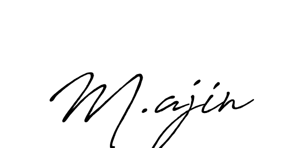 You should practise on your own different ways (Antro_Vectra_Bolder) to write your name (M.ajin) in signature. don't let someone else do it for you. M.ajin signature style 7 images and pictures png