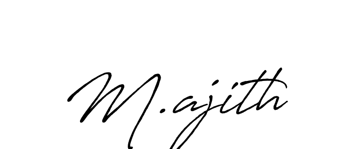 Best and Professional Signature Style for M.ajith. Antro_Vectra_Bolder Best Signature Style Collection. M.ajith signature style 7 images and pictures png