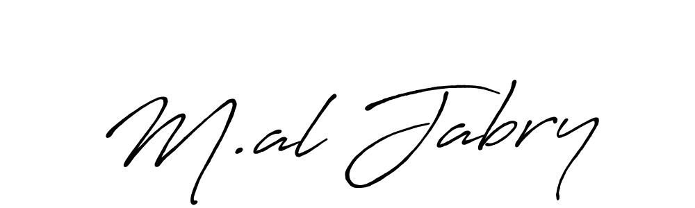 Make a beautiful signature design for name M.al Jabry. With this signature (Antro_Vectra_Bolder) style, you can create a handwritten signature for free. M.al Jabry signature style 7 images and pictures png