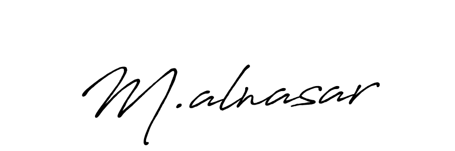 It looks lik you need a new signature style for name M.alnasar. Design unique handwritten (Antro_Vectra_Bolder) signature with our free signature maker in just a few clicks. M.alnasar signature style 7 images and pictures png