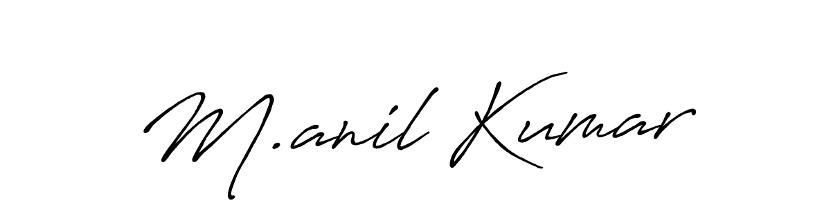 Similarly Antro_Vectra_Bolder is the best handwritten signature design. Signature creator online .You can use it as an online autograph creator for name M.anil Kumar. M.anil Kumar signature style 7 images and pictures png