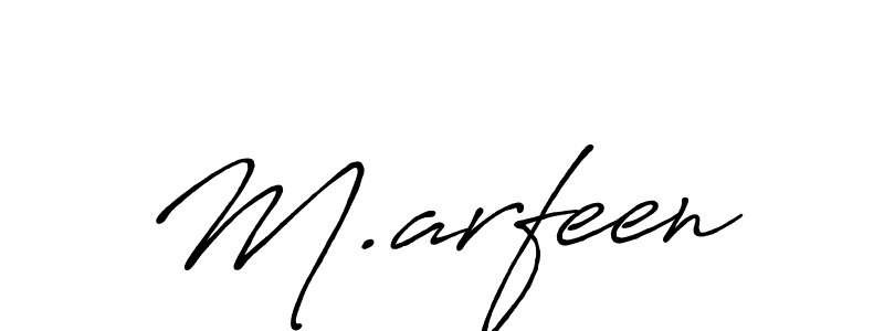 How to make M.arfeen signature? Antro_Vectra_Bolder is a professional autograph style. Create handwritten signature for M.arfeen name. M.arfeen signature style 7 images and pictures png