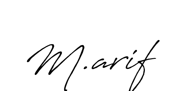 Also You can easily find your signature by using the search form. We will create M.arif name handwritten signature images for you free of cost using Antro_Vectra_Bolder sign style. M.arif signature style 7 images and pictures png