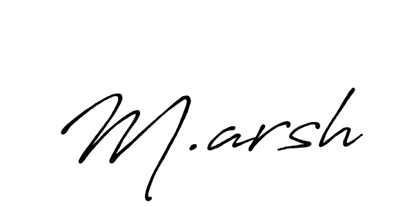 Also we have M.arsh name is the best signature style. Create professional handwritten signature collection using Antro_Vectra_Bolder autograph style. M.arsh signature style 7 images and pictures png