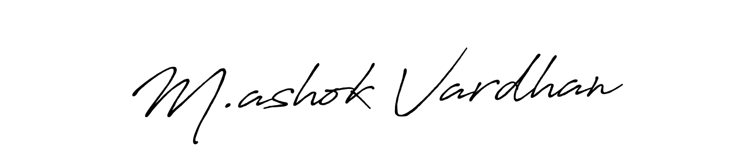 How to Draw M.ashok Vardhan signature style? Antro_Vectra_Bolder is a latest design signature styles for name M.ashok Vardhan. M.ashok Vardhan signature style 7 images and pictures png