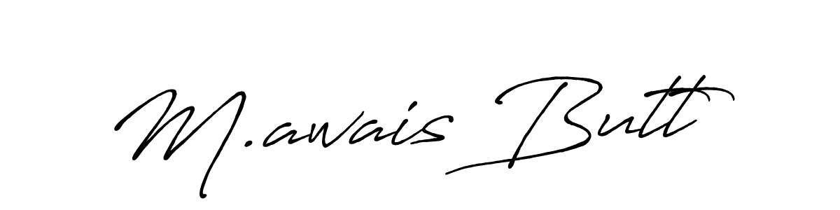 Use a signature maker to create a handwritten signature online. With this signature software, you can design (Antro_Vectra_Bolder) your own signature for name M.awais Butt. M.awais Butt signature style 7 images and pictures png