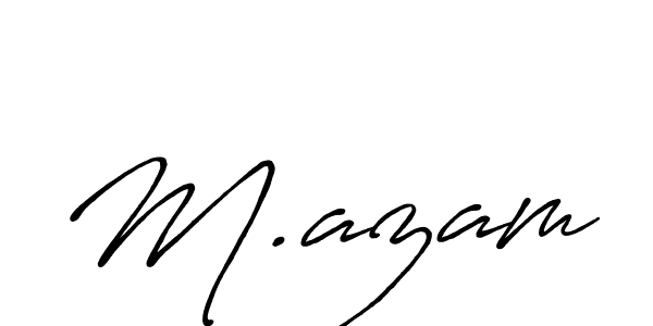 if you are searching for the best signature style for your name M.azam. so please give up your signature search. here we have designed multiple signature styles  using Antro_Vectra_Bolder. M.azam signature style 7 images and pictures png