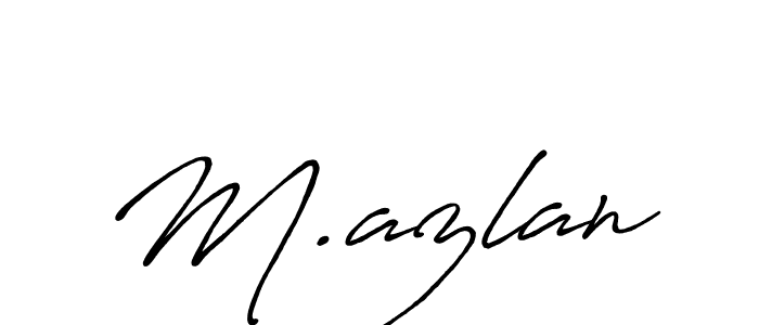 It looks lik you need a new signature style for name M.azlan. Design unique handwritten (Antro_Vectra_Bolder) signature with our free signature maker in just a few clicks. M.azlan signature style 7 images and pictures png