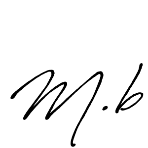 Design your own signature with our free online signature maker. With this signature software, you can create a handwritten (Antro_Vectra_Bolder) signature for name M.b. M.b signature style 7 images and pictures png