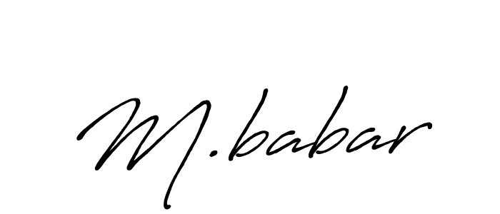 Antro_Vectra_Bolder is a professional signature style that is perfect for those who want to add a touch of class to their signature. It is also a great choice for those who want to make their signature more unique. Get M.babar name to fancy signature for free. M.babar signature style 7 images and pictures png