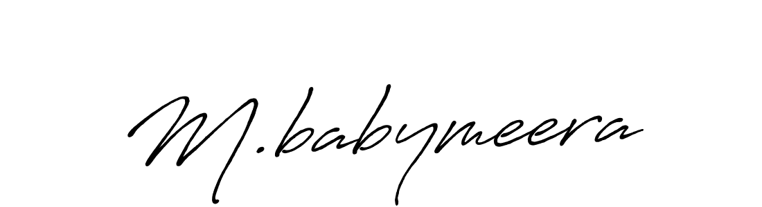 You can use this online signature creator to create a handwritten signature for the name M.babymeera. This is the best online autograph maker. M.babymeera signature style 7 images and pictures png