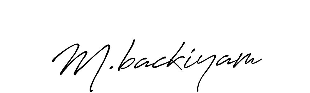 Similarly Antro_Vectra_Bolder is the best handwritten signature design. Signature creator online .You can use it as an online autograph creator for name M.backiyam. M.backiyam signature style 7 images and pictures png