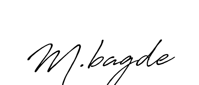 How to make M.bagde signature? Antro_Vectra_Bolder is a professional autograph style. Create handwritten signature for M.bagde name. M.bagde signature style 7 images and pictures png