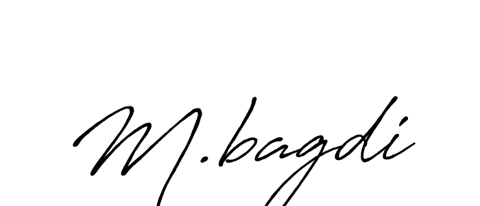 Design your own signature with our free online signature maker. With this signature software, you can create a handwritten (Antro_Vectra_Bolder) signature for name M.bagdi. M.bagdi signature style 7 images and pictures png