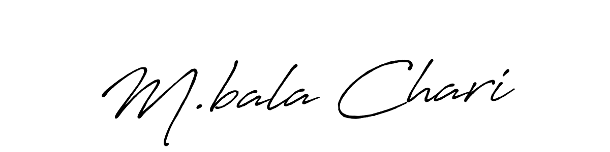 How to make M.bala Chari signature? Antro_Vectra_Bolder is a professional autograph style. Create handwritten signature for M.bala Chari name. M.bala Chari signature style 7 images and pictures png