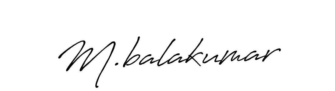 The best way (Antro_Vectra_Bolder) to make a short signature is to pick only two or three words in your name. The name M.balakumar include a total of six letters. For converting this name. M.balakumar signature style 7 images and pictures png