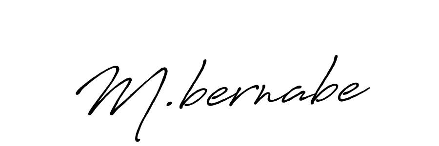 How to make M.bernabe name signature. Use Antro_Vectra_Bolder style for creating short signs online. This is the latest handwritten sign. M.bernabe signature style 7 images and pictures png