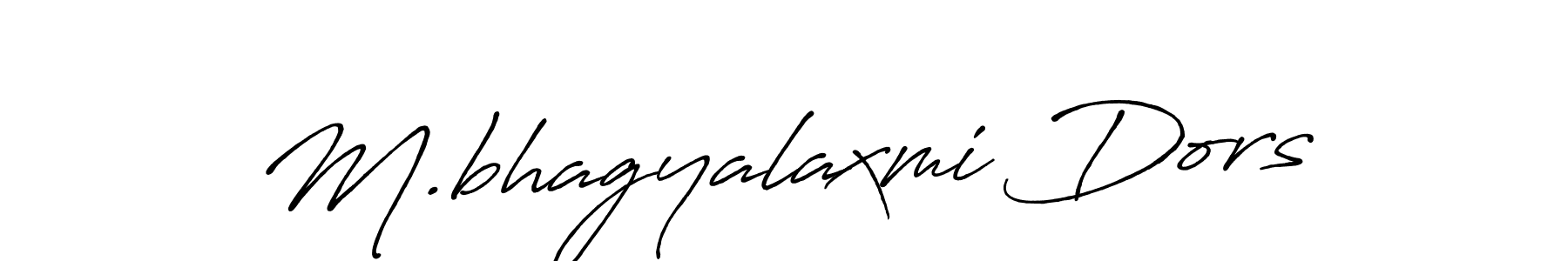 Create a beautiful signature design for name M.bhagyalaxmi Dors. With this signature (Antro_Vectra_Bolder) fonts, you can make a handwritten signature for free. M.bhagyalaxmi Dors signature style 7 images and pictures png