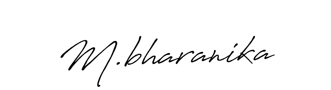How to make M.bharanika signature? Antro_Vectra_Bolder is a professional autograph style. Create handwritten signature for M.bharanika name. M.bharanika signature style 7 images and pictures png