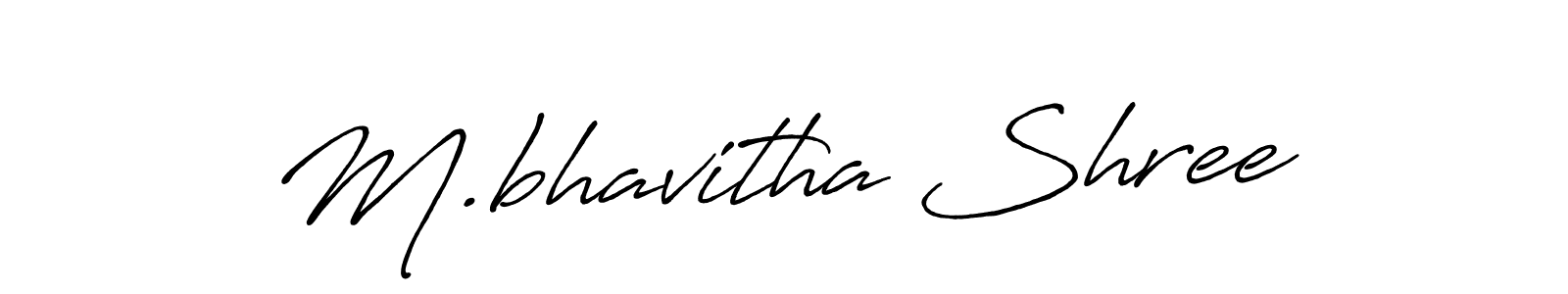 Make a short M.bhavitha Shree signature style. Manage your documents anywhere anytime using Antro_Vectra_Bolder. Create and add eSignatures, submit forms, share and send files easily. M.bhavitha Shree signature style 7 images and pictures png